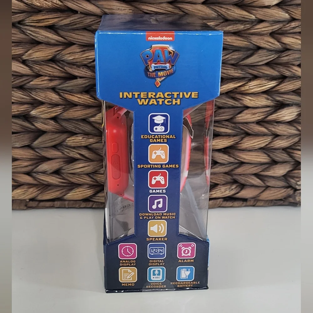 Nickelodeon Paw Patrol NIB Kids Red Touch Screen Interactive Smart Watch 42mm 3+